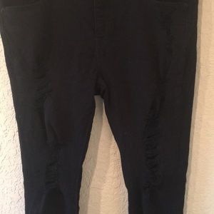 Express Destroyed Mid Rise Legging